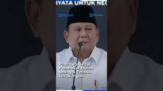 Prabowo Sebut Pembakar Hutan sebagai Teroris Lingkungan