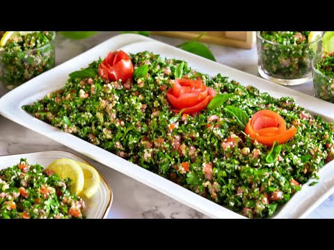 أطيب تبولة.. عشاق التبولة هادا الفيديو الكم 😋😋🍋The most delicious Tabbouleh