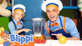 Blippi's Alphabet Smoothie | Food Video | Educational Videos for Kids