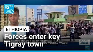 YouTube video thumbnail: Ethiopian Forces Enter key Tigray Town, Raising Fears Among Residents 