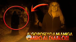 Estábamos grabando... y algo poseyó a mi amiga tras ver la mujer de blanco