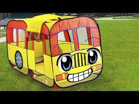 Fidget Ed Plays with Bus The Wheels on the Bus Nursery Rhymes Kids Songs for Children