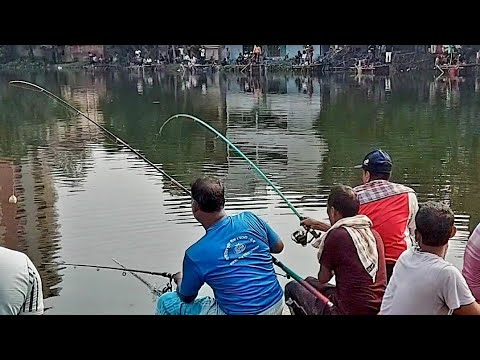 City anglers hunt fish in Rajshahi Bangladesh