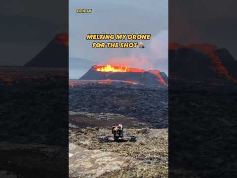 Drone Terbang Ke Gunung Berapi 🌋 #shorts #drone #lava #gunungberapi