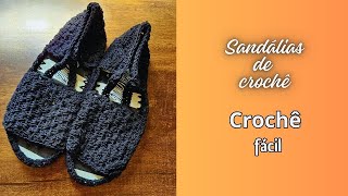 SANDÁLIA DE CROCHÊ FÁCIL