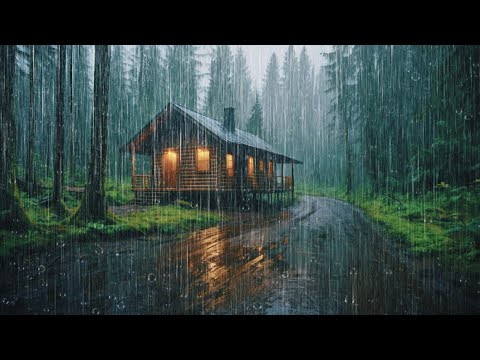 Very Heavy Rain To Sleep Fast And Stop Insomnia | Relieve Stress to Sleep Immediately - Rain Sounds