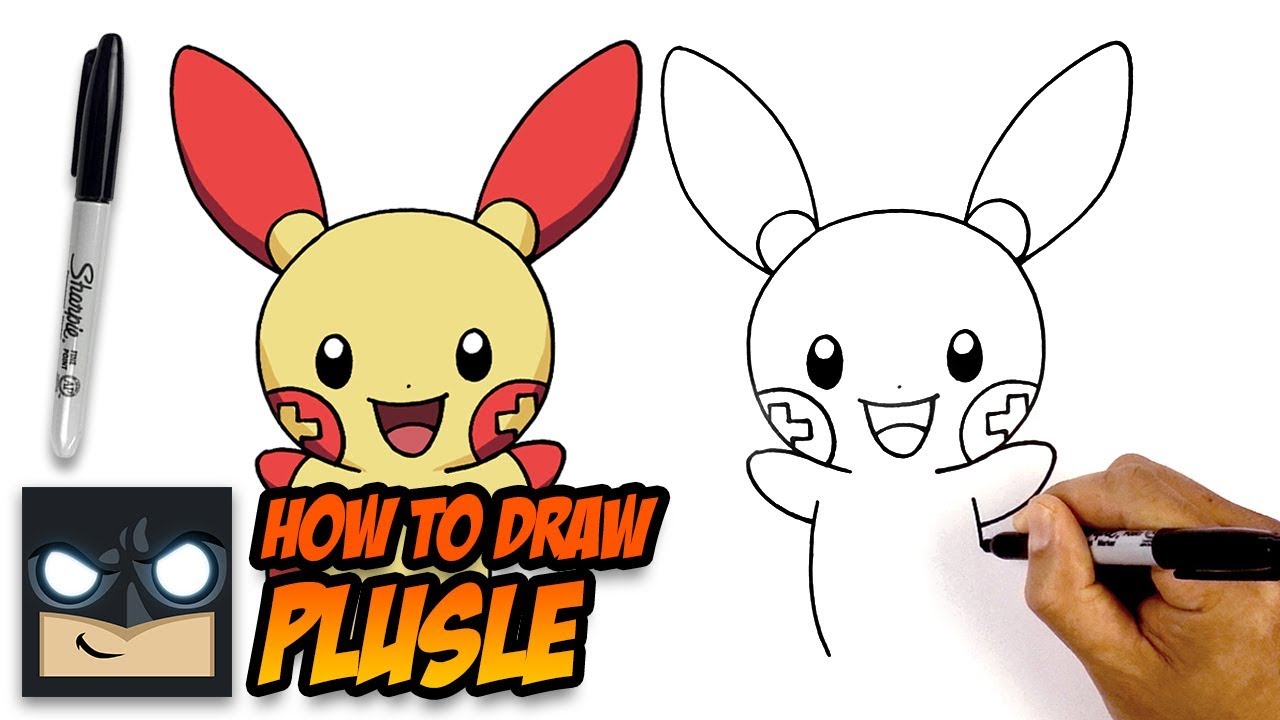 How to Draw Pokemon - Plusle - Step-by-Step for Beginners