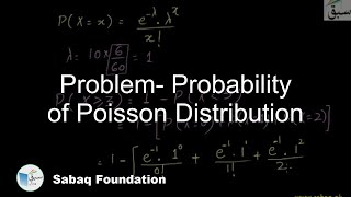 Problem- Probability of Poisson Distribution