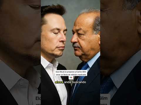 Elon Musk le propone a Carlos Slim crear un Tesla de edición mexicana