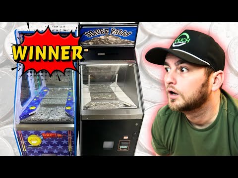 SILVER Falls Coin Pusher Quarter Machine! Don't Spend RARE Quarters!