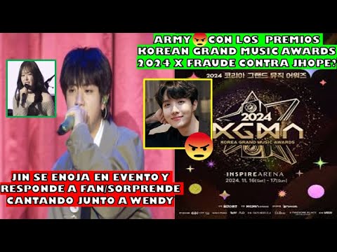 😯JIN SE ENOJO EN EVENTO Y RESPONDE A ARMY/WENDY SORPRENDE CANTANDO JUNTO A JIN/ARMY ENOJADOS xFRAUDE