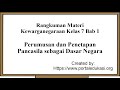 Pancasila and Indonesian Independence