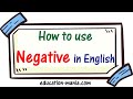 Negative Forms of Sentences