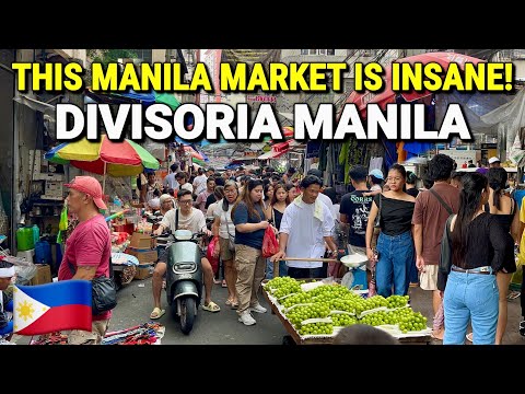 PHILIPPINES 🇵🇭 THIS IS MANILA’S BIGGEST MARKET! | DIVISORIA Streets, Food & 168 Mall Tour 2026