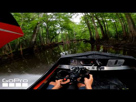 High-Speed Jet Boat in Narrow Swamp | Ronnie Renner