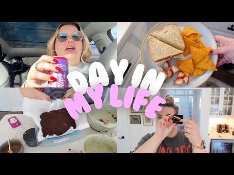 CAR CHAT + MAKING SWEET POTATO BROWNIES | DAY IN MY LIFE