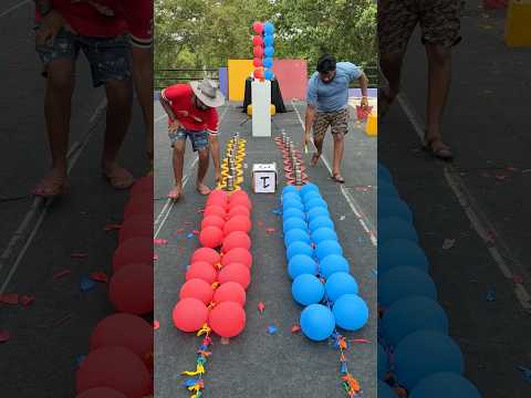 Brother vs Brother Who will Balloon Popping Race #shorts #game