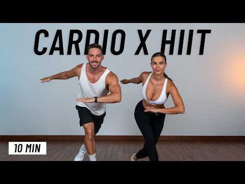 10 MIN INTENSE HIIT WORKOUT - ALL STANDING - Full Body, No Equipment, No Repeats