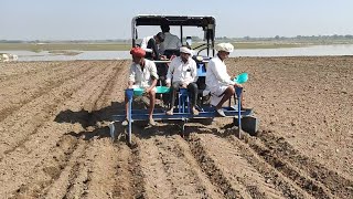 खरबूजा बुवाई by #best #tractor तरीका