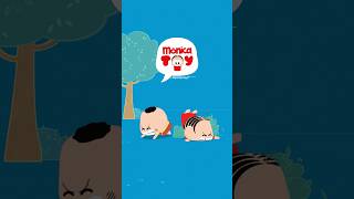 The floor sure is slippery 😅 #MonicaToy
