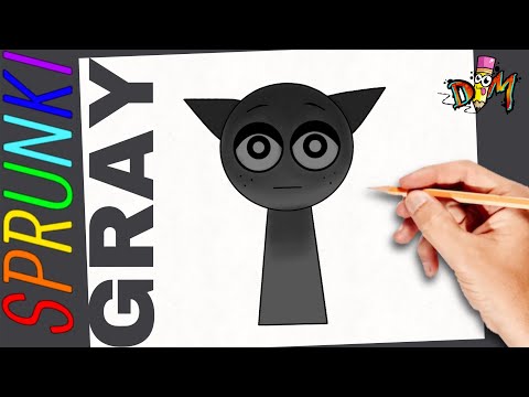 Como Dibujar a GRAY FASE 2 de SPRUNKI INCREDIBOX | paso a paso | how to draw gray phase 2