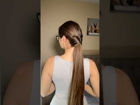 Easy hairstyle for school/work❤️🥰#hairstyle #hairinspo #hairtutorial #easyhairstyle #longhair