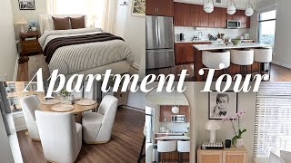 APARTMENT TOUR | modern organic decor, luxury high rise apartment tour