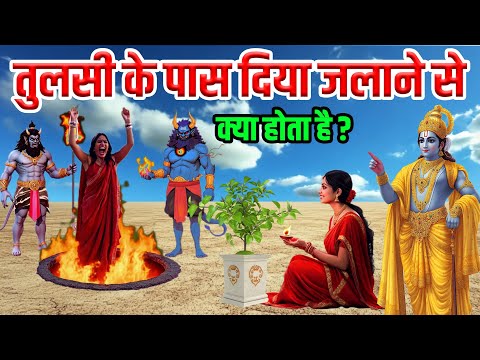 श्री कृष्ण कहते है तुलसी के पास एकबार दिया जलाने से क्या होता है? Vastu tips