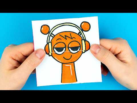 DRAWING Oren x Sky x OWAKCX x Raddy INCREDIBOX SPRUNKI FOR FANS PAPER CRAFTS