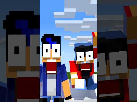 HELP Aaron and Ein choose!!! Lonely or Chicken lava 😁😁😁 #matthewcraft #minecraft #shorts