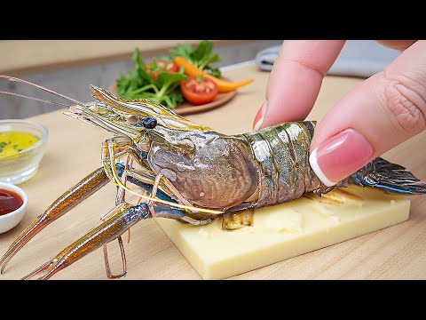 ASMR Mini Cooking Transforming Giant Shrimp into Tiny Fried Rice – Easy & Relaxing at Home!