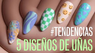 5 diseños de uñas tendencia 2023 🌙 aesthetic