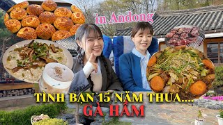 Tạm nghỉ việc không nghỉ ănㅣ15 năm tình bạn cũng không bằng gà hầm Andong🐔🐮🥖☕️🏞️🍦