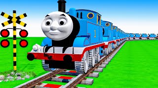 【踏切アニメ】あぶない電車 3 TRAIN 🚦 Fumikiri 3D Railroad Crossing Animation #1