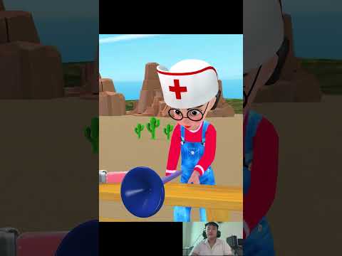 Scary Teacher 3D vs Squid Game Become Doctor Rescuing Pregnant DOLL Give Birth Baby #shortsvideo