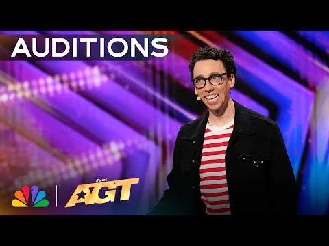 Jonathan Burns Delivers Hilariously Cheesy Magic! | Auditions | AGT 2024