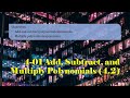 Exploring Operations with Polynomials