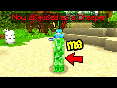 Trolling my new minecraft friend with a disguise plugin