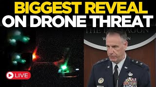 LIVE:Pentagon Press Briefing On Drone Threat In US LIVE | US Mystery Drone Sighting |Drone Sighting