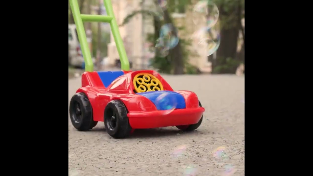 Мыльные пузыри каталка-машина красная - видео