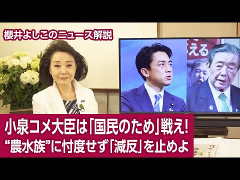 【櫻井よしこのニュース解説】小泉コメ大臣は「国民のため」戦え!“農水族”に忖度せず「減反」を止めよ