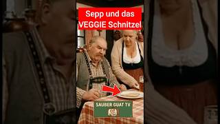 Sepp und das Veggie Schnitzel 😂