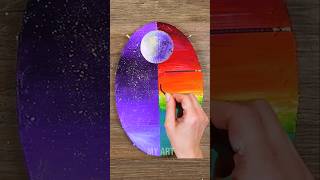 Amazing Painting with Two Worlds 🌙☀️