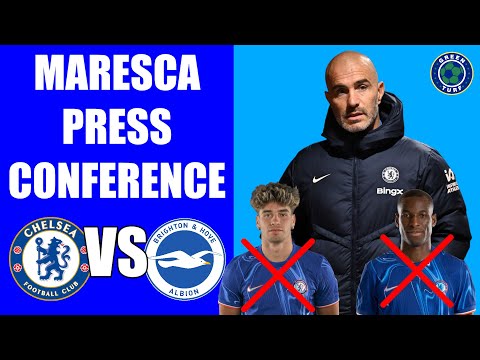 Guiu & Nicolas Jackson INJURED! Maresca Press Conference Brighton vs Chelsea. FA Cup