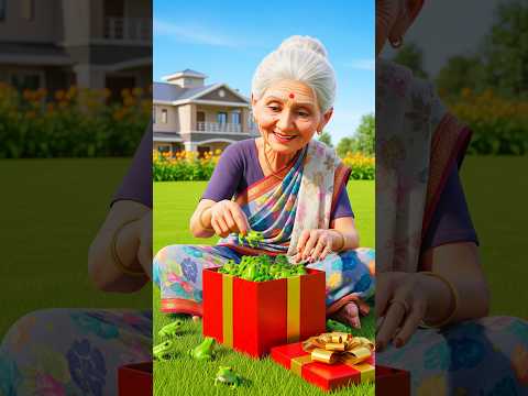 দাদু এবার দুষ্টু দাদিমা কে উচিত শিক্ষা দিলো 😢 #ai #funny #art #ytshortsvideo #Snake