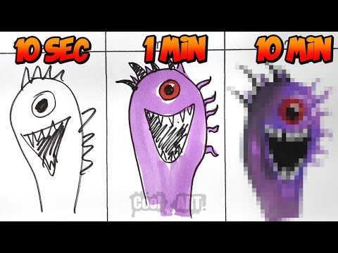 How to draw Durple phase 6 ll Sprunki 10 min Challenge