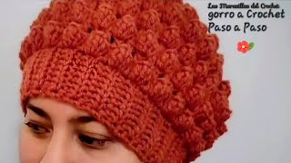 Gorro Tejido a Crochet Para Mujer #diy #tutorial #handmade #crochet