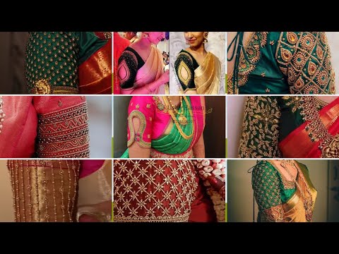 Aari work blouse designs | blouse sleeves designs | Silk saree blouse