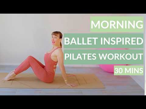 30 Minute Morning Pilates & Ballet Inspired Workout For Sculpted Legs And A Strong Core!