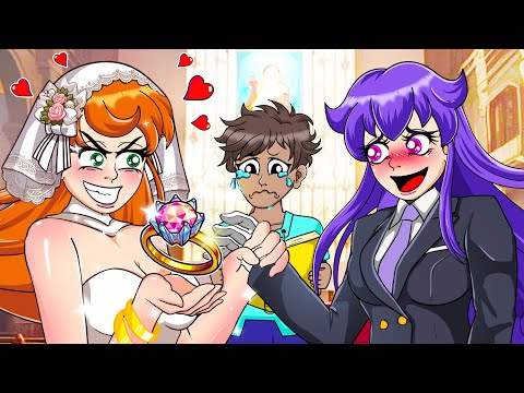 Love Story: Alex faked her REAL WEDDING, Steve's Jealous | Minecraft Anime